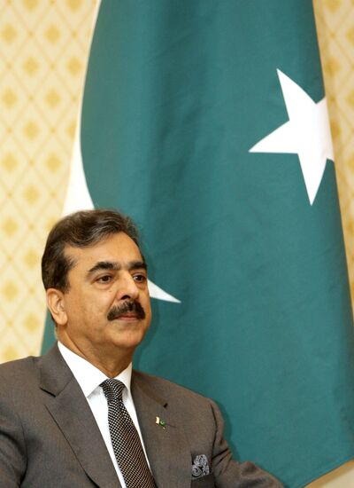 Pakistani Prime Minister Yousaf Raza Gillani