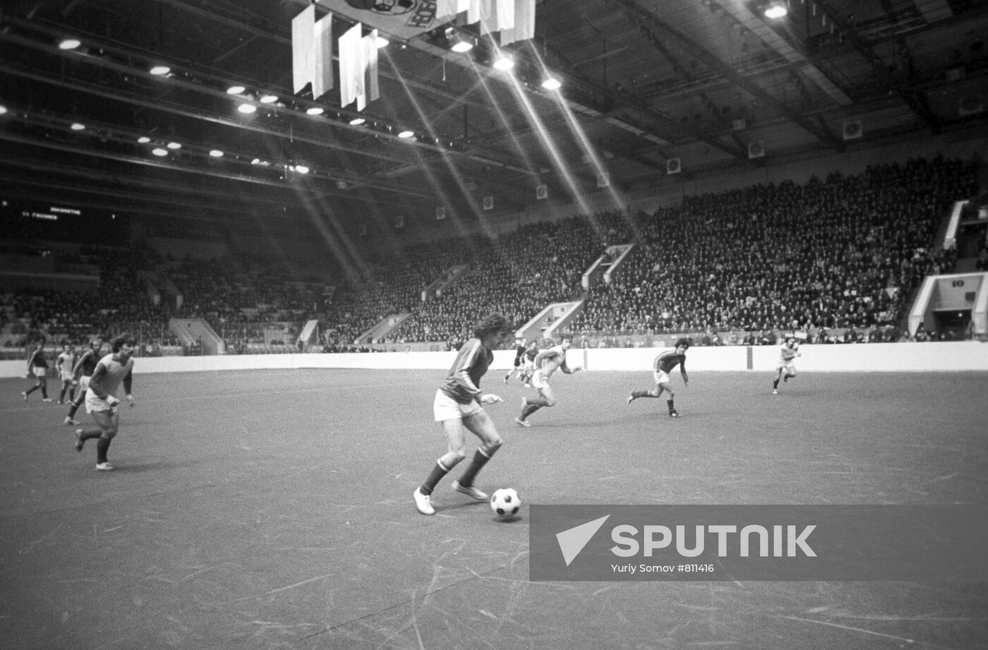 Indoor soccer match