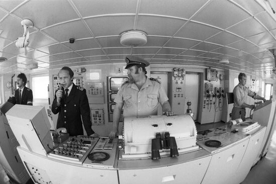 Captain of diesel electric ship "Sakhalin-8" Nikolai Zapysov