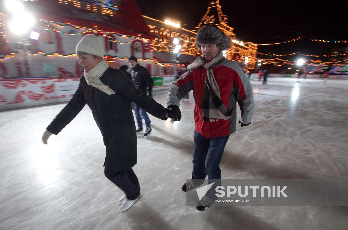 Opening of ice rink on Red Square