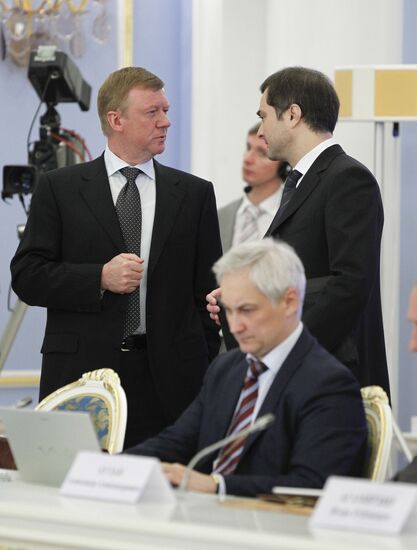 Anatoly Chubais and Vladislav Surkov