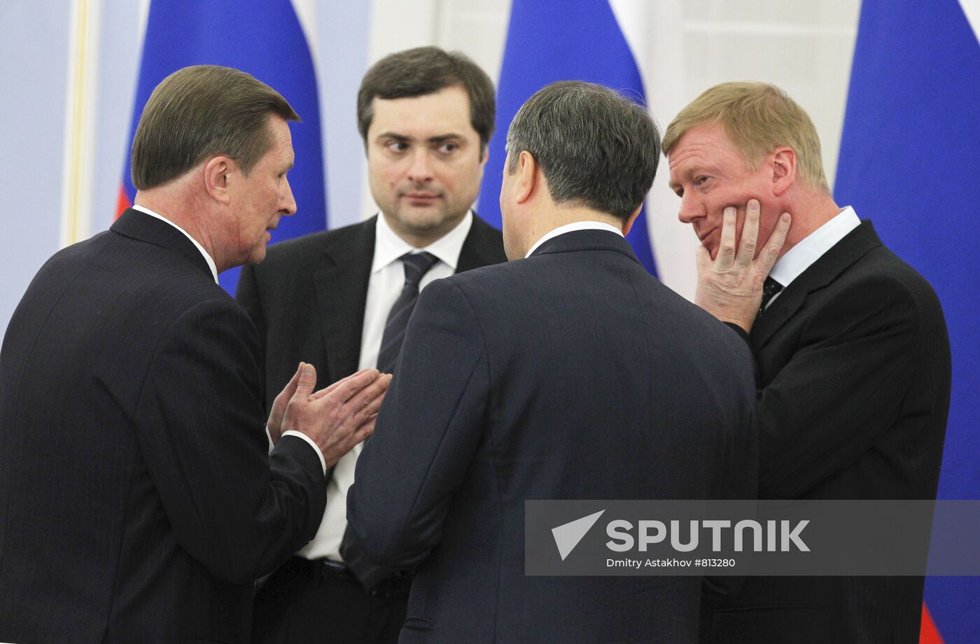 Sergei Ivanov, Vladislav Surkov and Anatoly Chubais