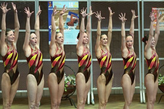 Moscow picked synchronized swimming team