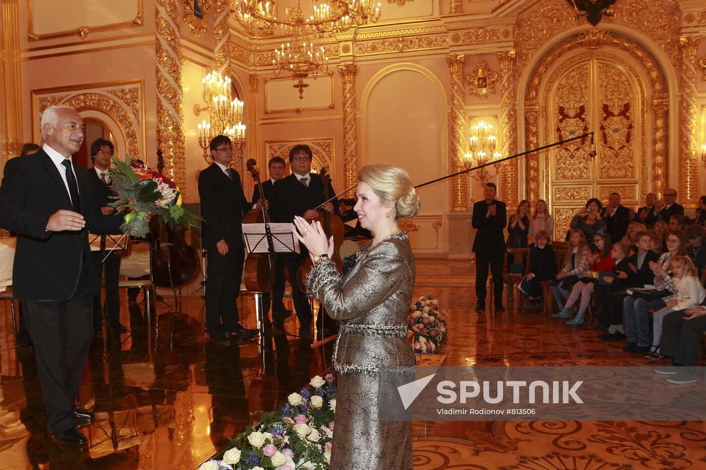 Svetlana Medvedev attends gala concert of young performers