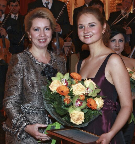 Svetlana Medvedev attends gala concert of young performers