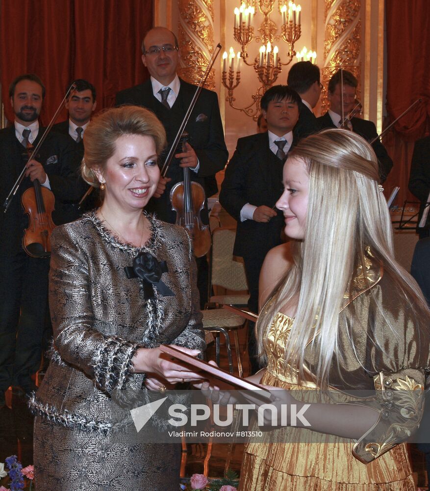 Svetlana Medvedev attends gala concert of young performers