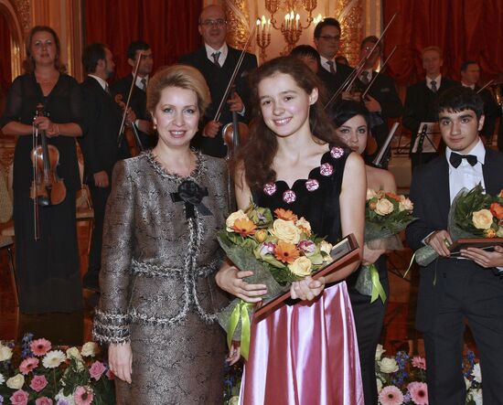 Svetlana Medvedev attends gala concert of young performers