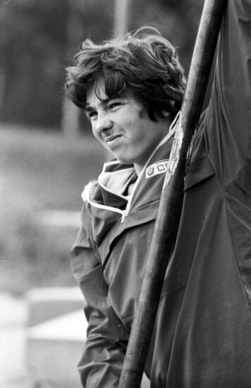 USSR pole vault champion Konstantin Volkov