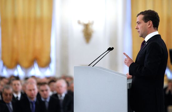 Dmitry Medvedev's annual address to Federal Assembly