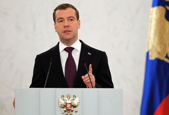 Dmitry Medvedev's annual address to Federal Assembly