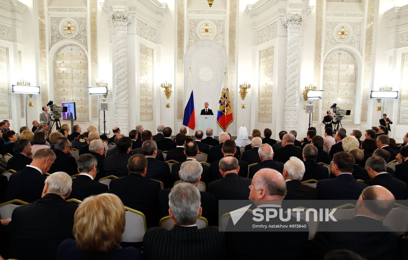 Dmitry Medvedev's annual address to Federal Assembly
