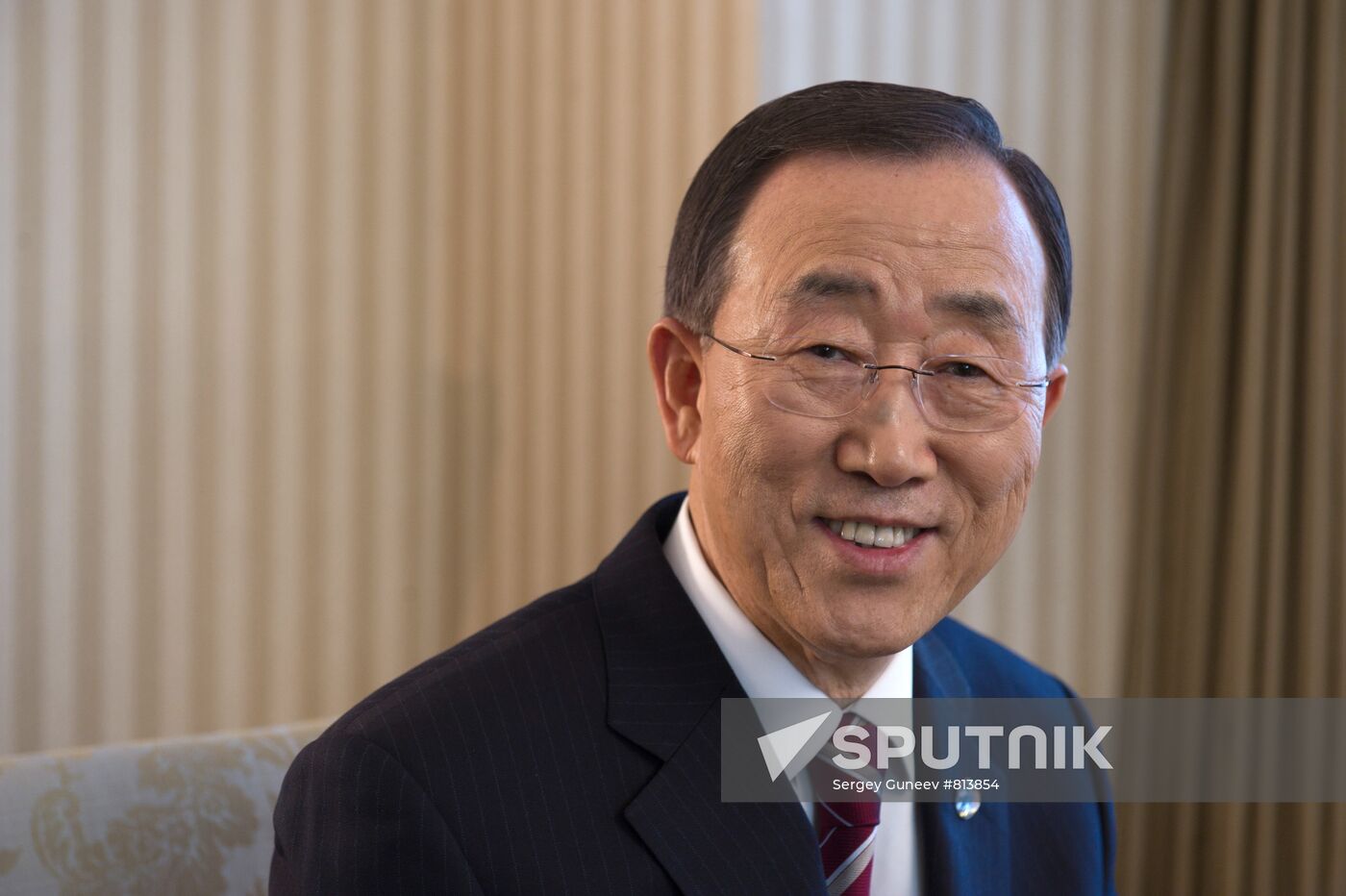 United Nations Secretary-General Ban Ki-moon gives interview