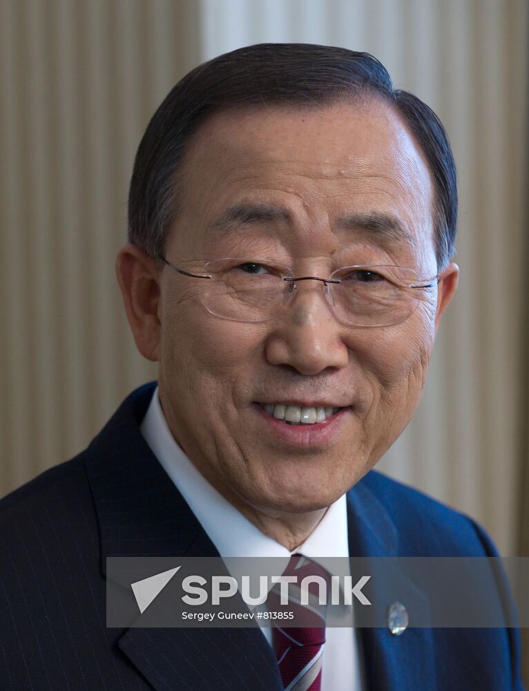 United Nations Secretary-General Ban Ki-moon gives interview
