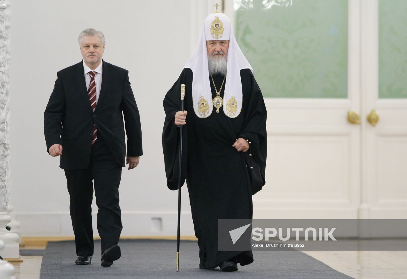 Sergei Mironov and Patriarch Kirill