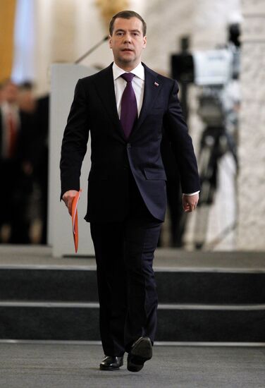 Dmitry Medvedev delivers state-of-the-nation address