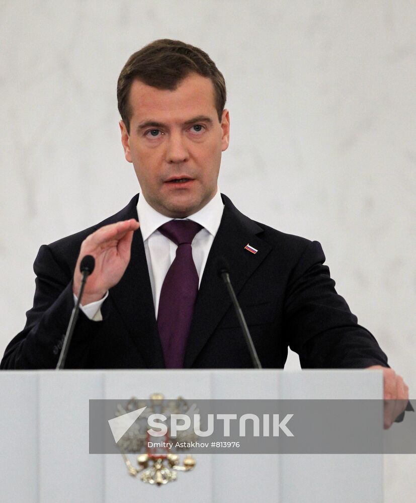 Dmitry Medvedev delivers state-of-the-nation address