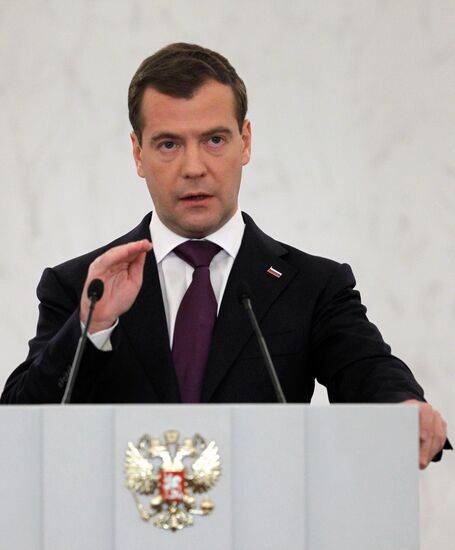 Dmitry Medvedev delivers state-of-the-nation address