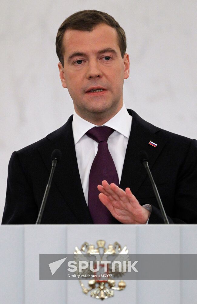 Dmitry Medvedev delivers state-of-the-nation address