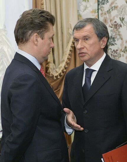 Alexei Miller and Igor Sechin