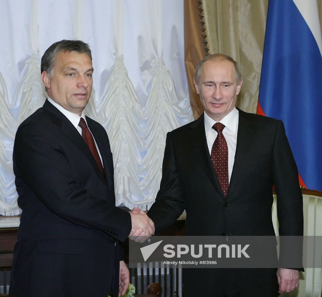 Vladimir Putin meets with Viktor Orban