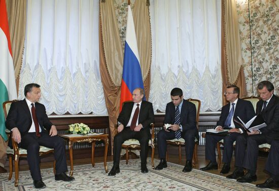 Vladimir Putin meets with Viktor Orban