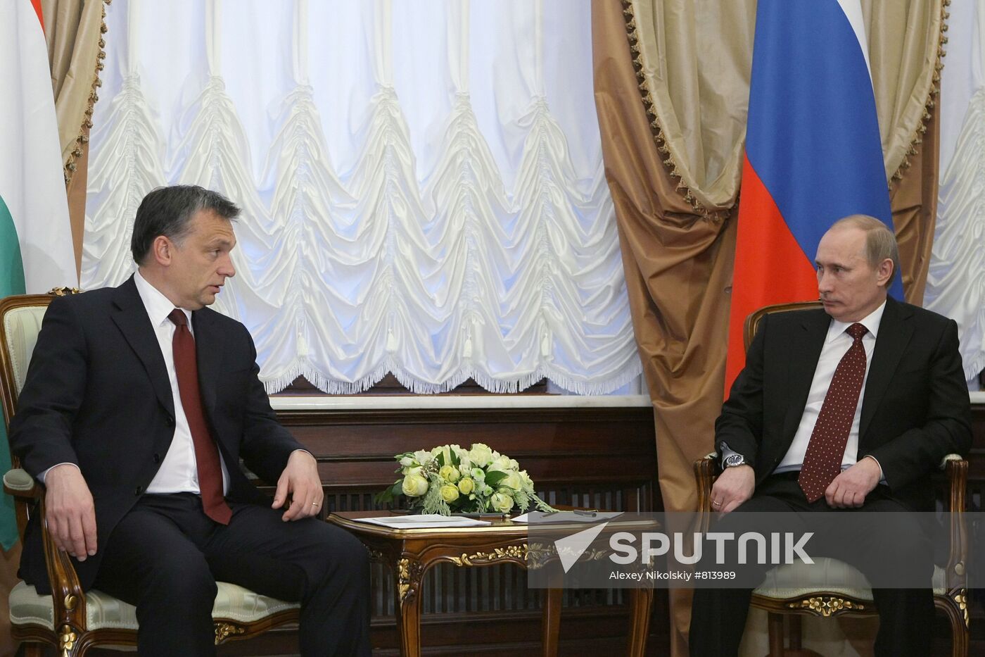 Vladimir Putin meets with Viktor Orban