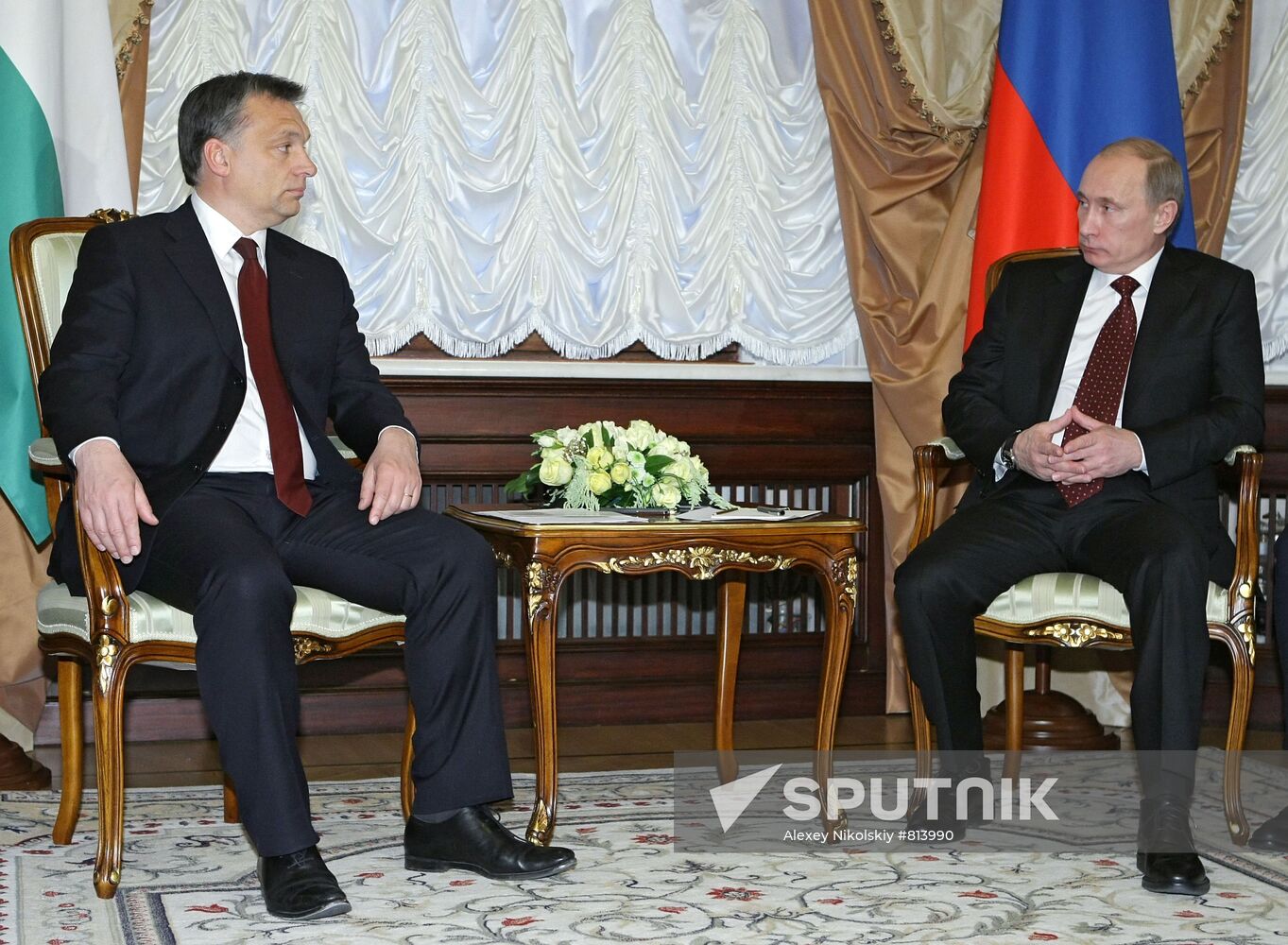 Vladimir Putin meets with Viktor Orban