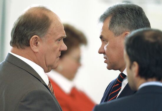 Gennady Zyuganov, Sergei Shoigu