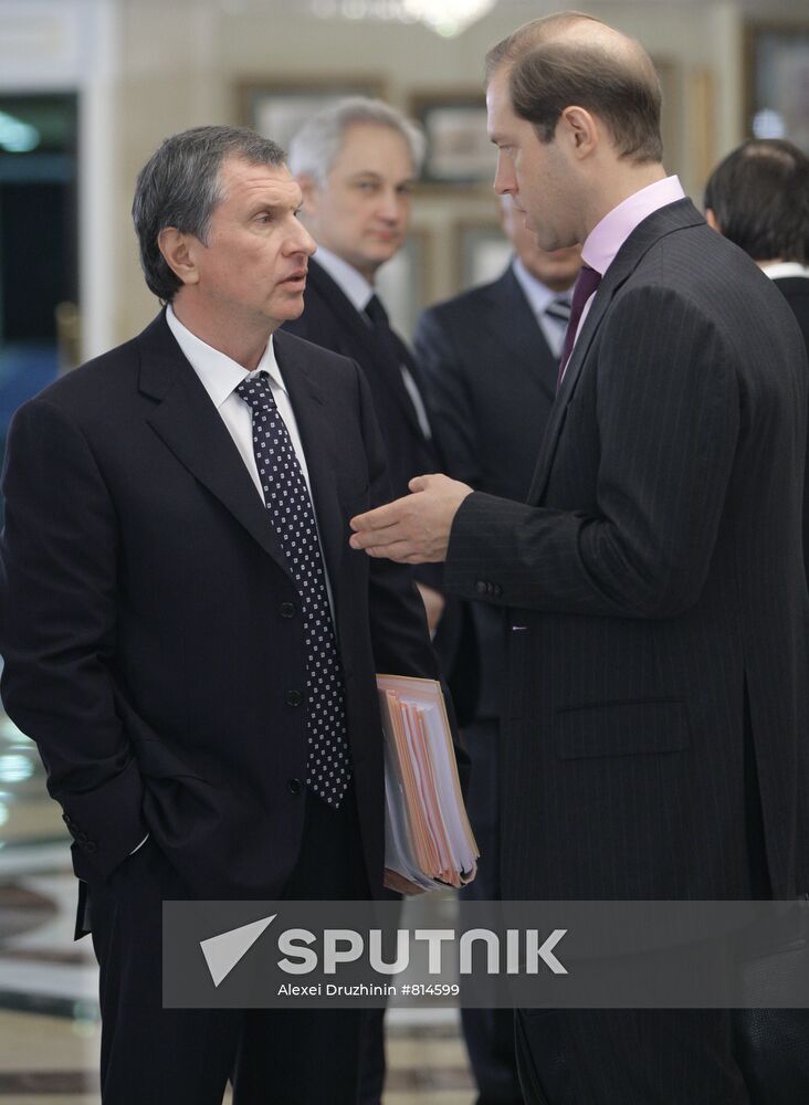 Igor Sechin and Denis Manturov