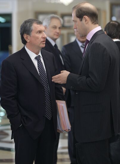 Igor Sechin and Denis Manturov