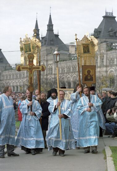 Service in honor of the holiday of Protection of the Holy Virgin