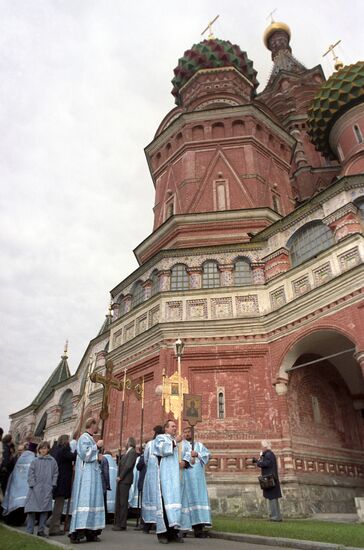Service in honor of the holiday of Protection of the Holy Virgin