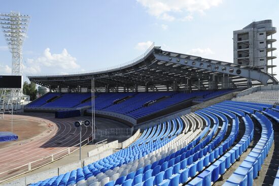 Shinnik football stadium in Yaroslavl