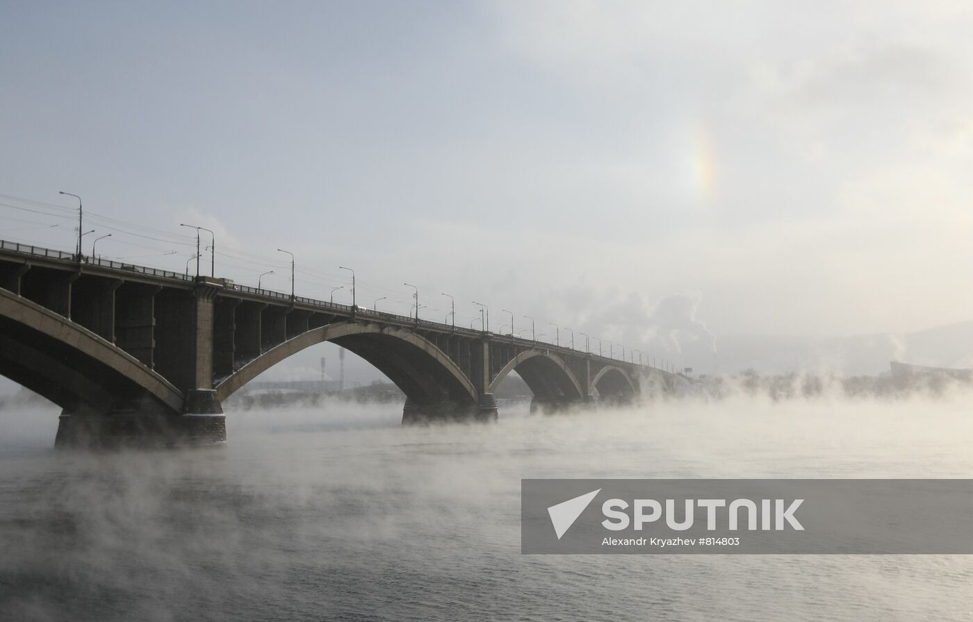 Freezing weather hits Krasnoyarsk
