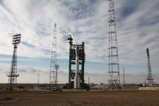 Proton M missile set for launch at Baikonur