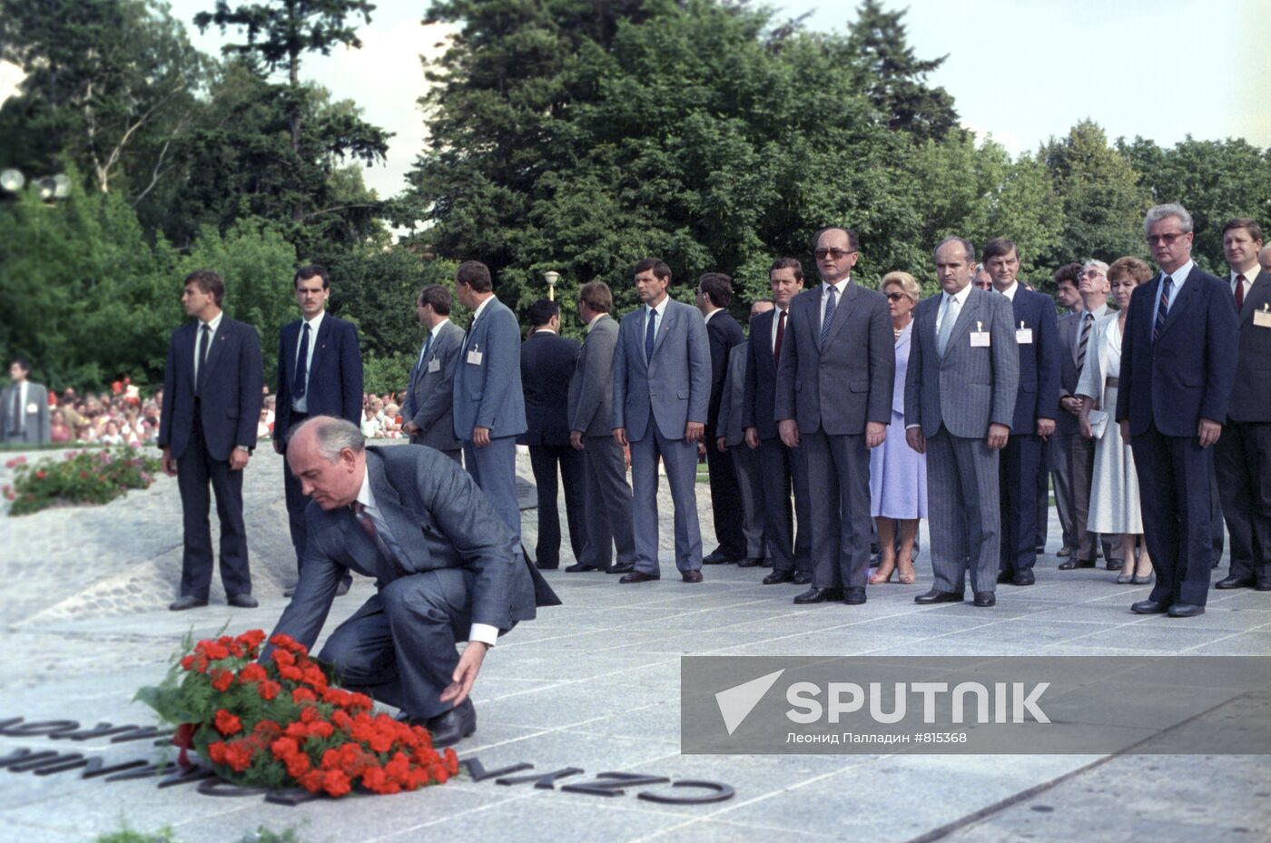 Mikhail Gorbachev, General secretary of CPSU CC visits Poland