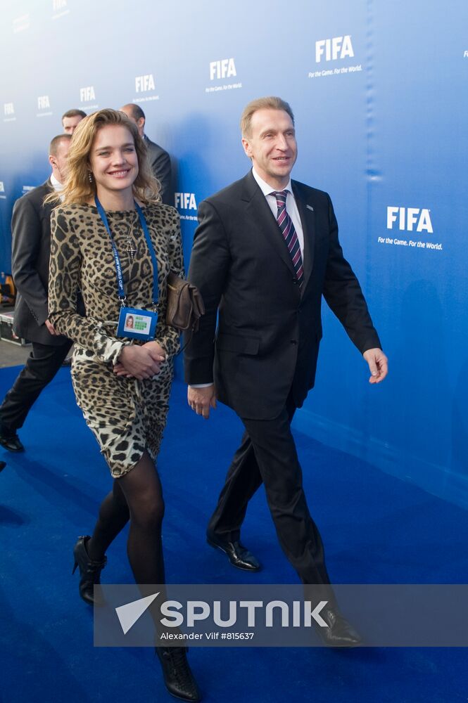 Igor Shuvalov and Natalia Vodyanova