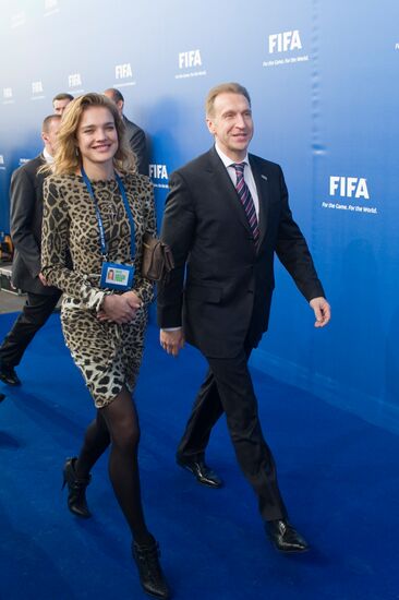Igor Shuvalov and Natalia Vodyanova
