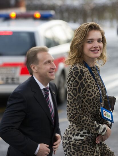 Igor Shuvalov and Natalia Vodyanova