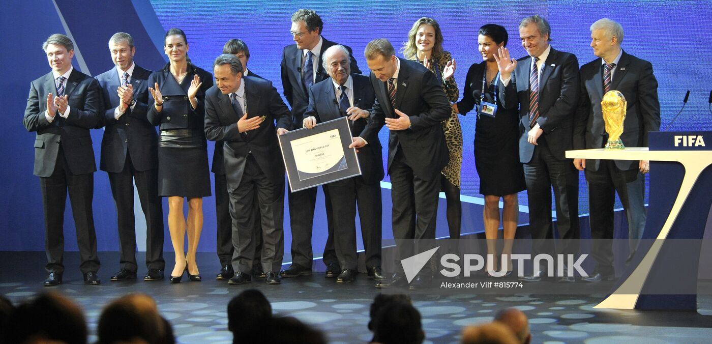 World Cup 2018/22 host countries announced