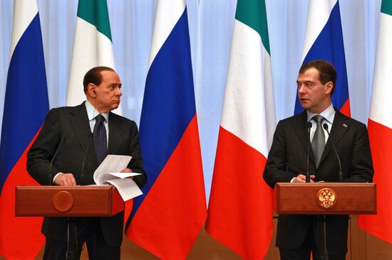 Dmitry Medvedev, Silvio Berlusconi