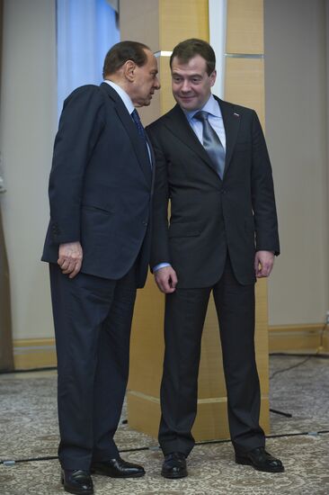 Medvedev, Berlusconi meet in Sochi