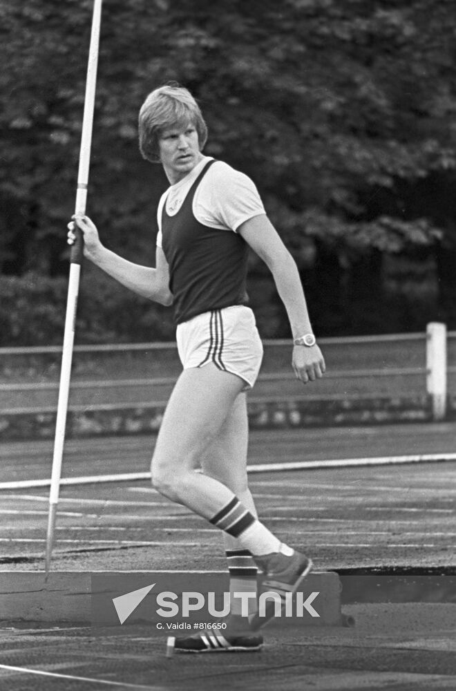Javelin thrower Heino Puuste