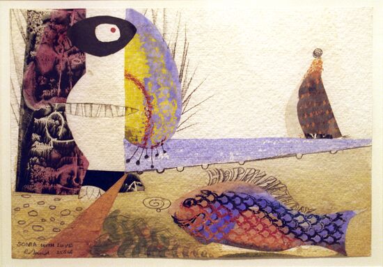 Reproduction of painting "Birthday Greeting"