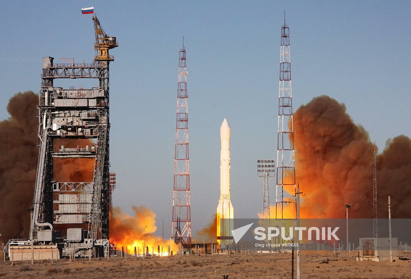 Proton-M carrier rocket with three Glonass-M satellites