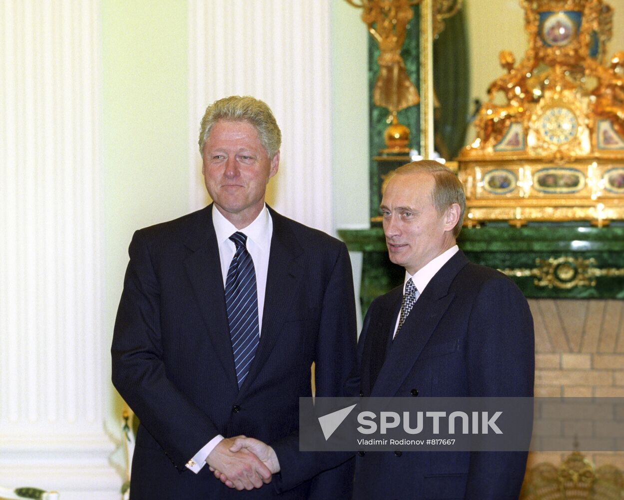 US President Bill Clinton and RF President Vladimir Putin
