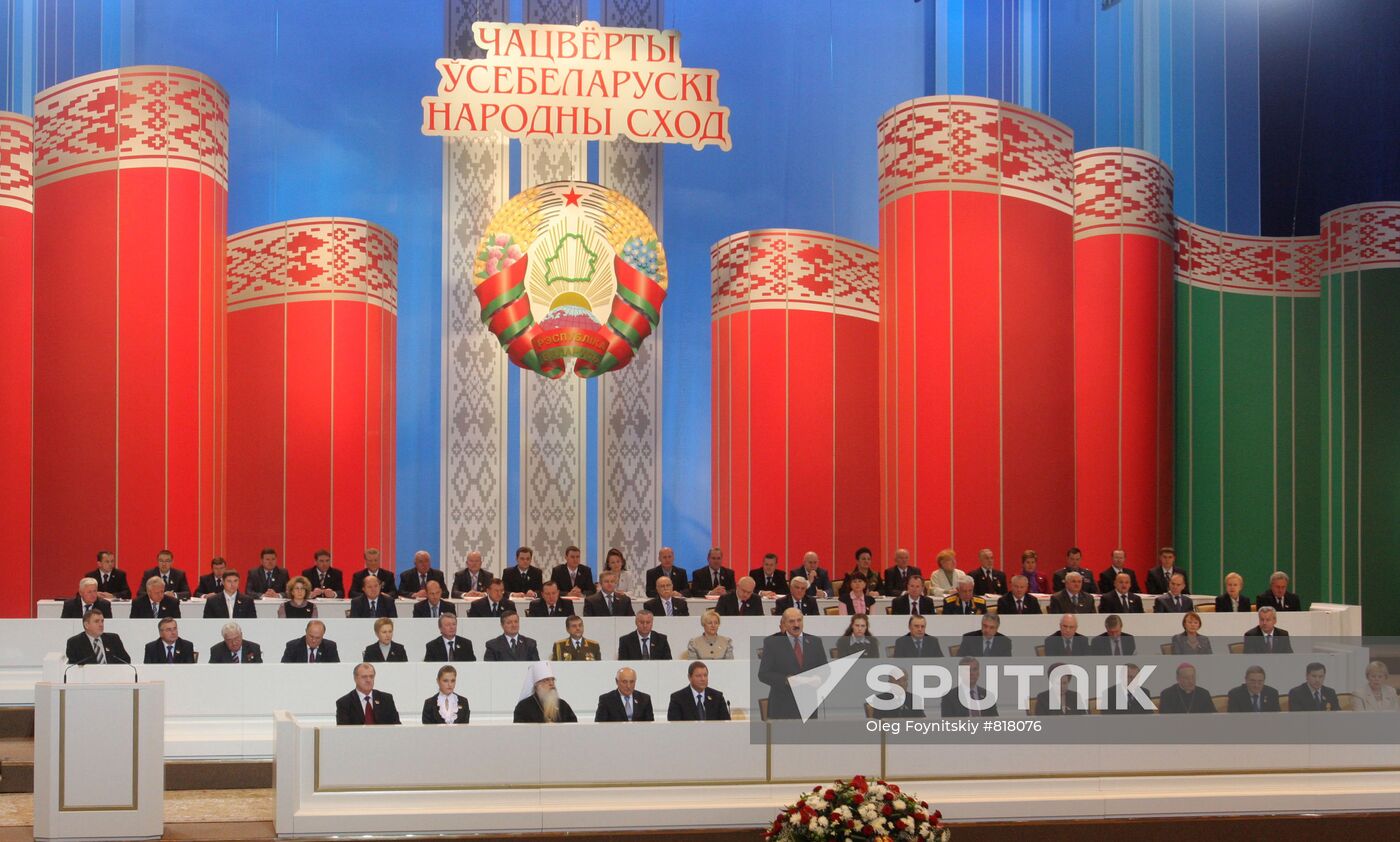 4th Belarusian National People's Assembly in Minsk