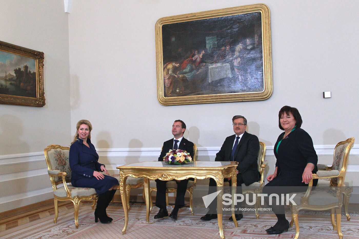 Dmitry Medvedev visits Warsaw