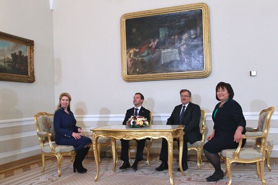 Dmitry Medvedev visits Warsaw