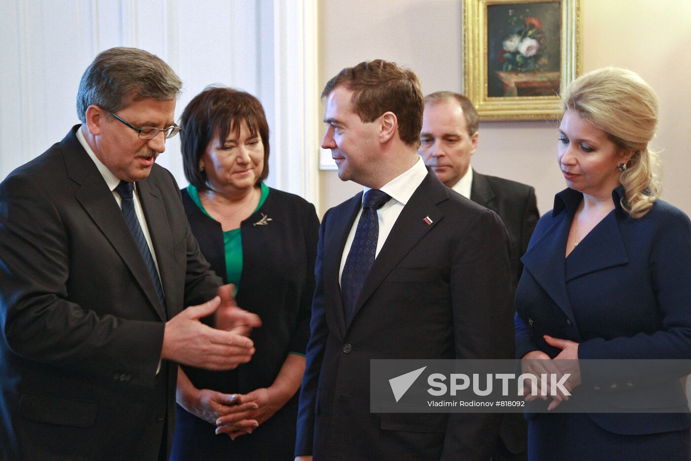 Dmitry Medvedev visits Warsaw
